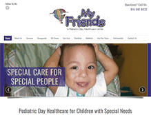 Tablet Screenshot of myfriendsonline.org